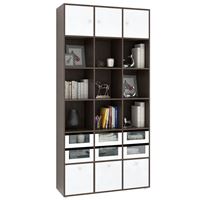 Стеллаж Прайм-63-3 венге / белый