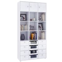 Стеллаж Прайм-63-4 белый