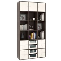 Стеллаж Прайм-63-4 венге / дуб молочный