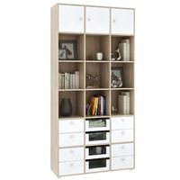 Стеллаж Прайм-63-4 дуб сонома / белый