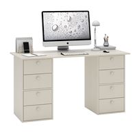 Стол двухтумбовый Прайм-60 дуб молочный