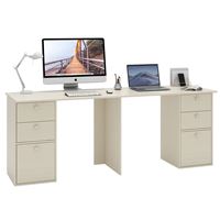 Стол для двоих Прайм-90 дуб молочный