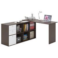 Угловой стол Прайм-74 венге / белый