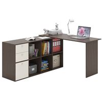 Угловой стол Прайм-74 венге / дуб молочный