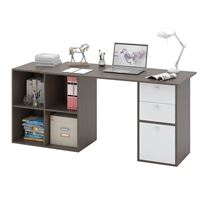 Угловой стол Прайм-80 венге / белый