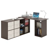 Угловой стол Прайм-81 венге / дуб молочный