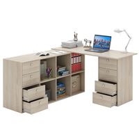 Угловой стол Прайм-82 венге / белый