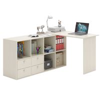 Угловой стол Прайм-52 дуб молочный