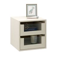 Тумба прикроватная Прайм-11-3 подвесная / напольная дуб молочный