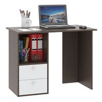 Компьютерный стол Прайм-34 венге / белый