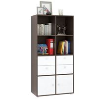 Стеллаж Прайм-42-2 венге / белый