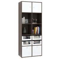 Стеллаж Прайм-52-3 венге / белый