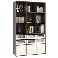 Стеллаж Прайм-53-2 венге / дуб молочный