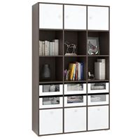 Стеллаж Прайм-53-3 венге / белый