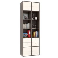 Стеллаж Прайм-62-2 венге / дуб молочный