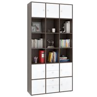 Стеллаж Прайм-63-1 венге / белый