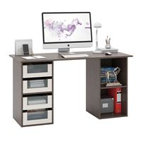 Стол двухтумбовый Прайм-64 венге / дуб молочный