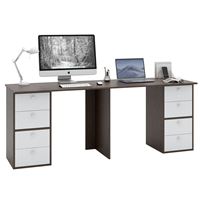 Стол для двоих Прайм-88 венге / белый