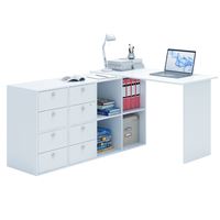 Угловой стол Прайм-50 белый