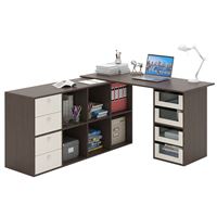 Угловой стол Прайм-83 венге / дуб молочный