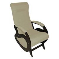 Кресло качалка Маятник/Темный орех/Бежевый БИНГО 31