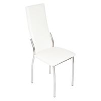 Стул Асти/Металл Хром 1/ЭкокожаНитро вайт