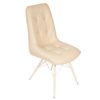 Стул Бордо 3/Металл Молочный Паук/ЭкокожаАврора крем