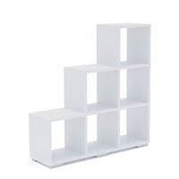 Стеллаж Стильный С-1/108*30*109/Белый/Белый