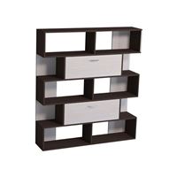 Стеллаж Удобный УС-3/120*26*134/Венге темный/Венге светлый