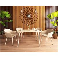 Обеденная группа Браун/Шандон серо-бежевый