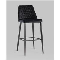 Стул барный Диего велюр черный