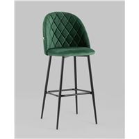 Стул барный Марсель велюр зеленый