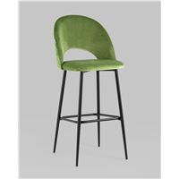 Стул барный Меган велюр травяной
