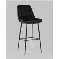 Стул барный Флекс велюр черный