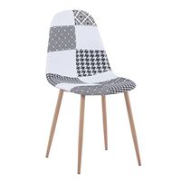 Стул Валенсия пэчворк черно-белый