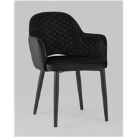 Стул Венера диамант велюр черный