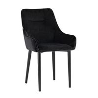 Стул Джоан велюр черный