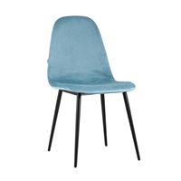 Стул Норман велюр пыльно-голубой