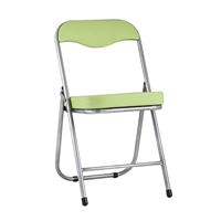 Стул складной ДЖОН металлик, салатовый