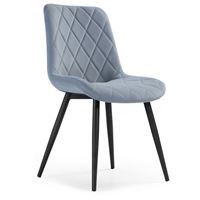 Стул Fox light blue / black