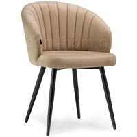 Стул на металлокаркасе Бэнбу velutto 05 / черный