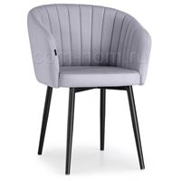 Стул на металлокаркасе Моншау velutto 49 / черный