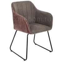 Стул Stef grey / dark red