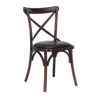 Стул Leset Грид мягкий Тёмный орех, к/з Шоколад