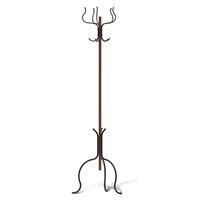 Вешалка для одежды SHT-CR300 Sheffilton (металл-пластик/черный-темный орех)