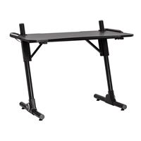 Стол геймерский TopChairs Storm LED черный