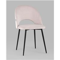 Стул Меган велюр светло-розовый