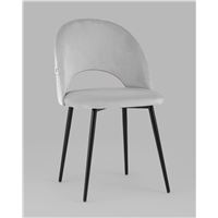 Стул Меган велюр светло-серый