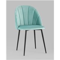 Стул Логан велюр пыльно-голубой