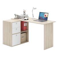 Угловой стол Прайм-69 дуб сонома / белый